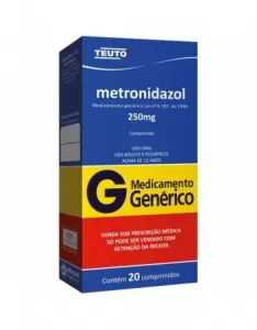 Metronidazol Genérico Teuto 250mg 20 comprimidos