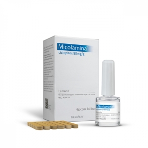 Esmalte Micolamina Theraskin 80mg/g 6g + 24 lixas