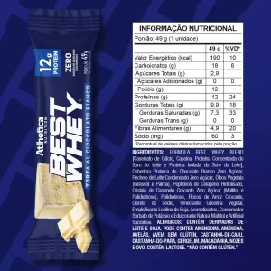 Best Whey Bar 12G Protein Torta Cioccolato Bianco (49G)
