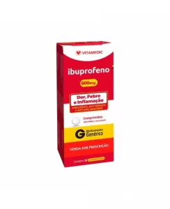 Ibuprofeno 600Mg 20 Comprimidos -  Vitamedic - Genérico