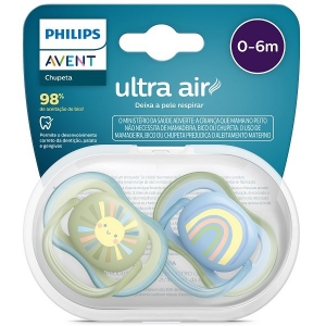Chup Ultra Air Dupla 0-6 Deco Azul E Verdescf08558