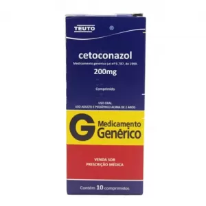 Cetoconazol Genérico Teuto 200mg 10 comprimidos