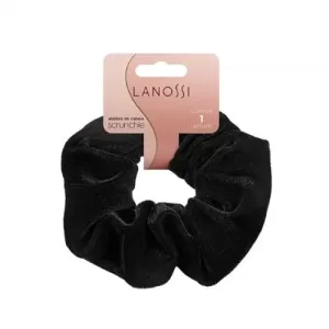 Elastico Cabelo Lanossi Scrunchie C1 Preto Ls2537