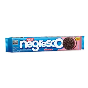Biscoito Chocolate Recheio Morango Negresco Pacote 90g