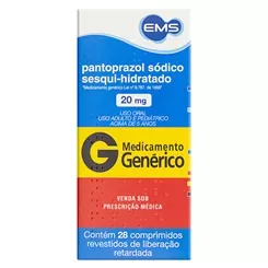 Pantoprazol Genérico EMS 20mg 28 comprimidos revestidos