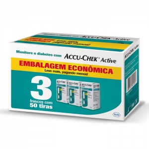 Accu Chek Active 50 Tiras C3 Embalagem Economica