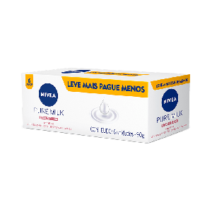 Sab Nivea Pure Milk L+P- 6X90g