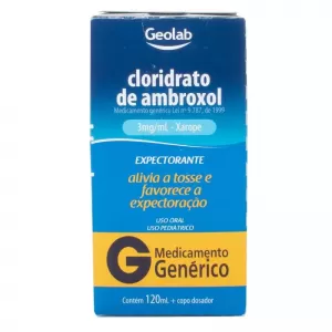Cloridrato de Ambroxol Xarope Pediátrico Genérico 15mg/5ml 120ml