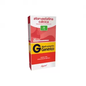 Atorvastatina Cálcica 10mg Genérico Legrand 30 Comprimidos