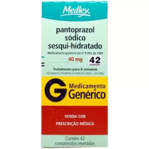 Pantoprazol 40mg Genérico Medley 42 Comprimidos