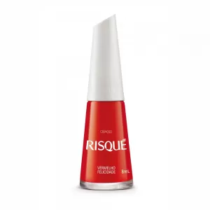 RISQUE ESMALTE CTY CREMOSO VERMELHO FELICIDADE ESMAL FR X 8ML