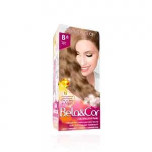 Coloração Creme Beautycolor Bela&Cor 8.0 Louro Claro 1 unidade