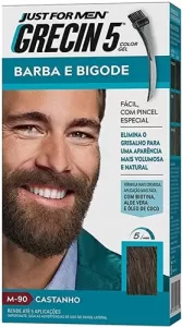 Coloração para Barba e Bigode Grecin 5 - Castanho
