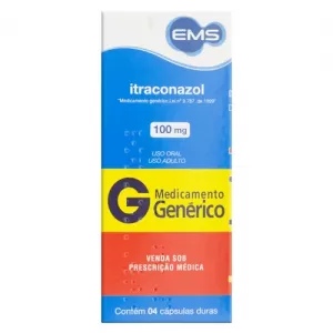 Itraconazol Genérico EMS 100mg 4 cápsulas duras