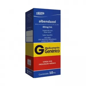 Albendazol Suspensão Oral Genérico Teuto 40mg/ml 10ml