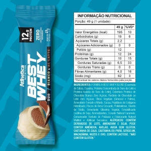 Best Whey Bar 12G Protein Duo - Bianco E Al Latte (49G)