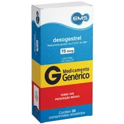 Desogestrel Genérico EMS 75mg 28 comprimidos