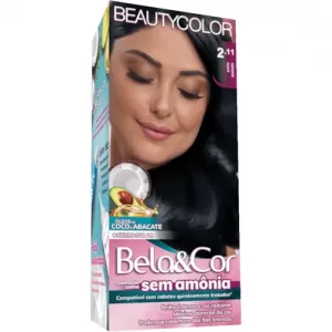 BEAUTY CO BELA&COR KIT COLORACAO CREME 2.11 PRETO AZULADO x 1