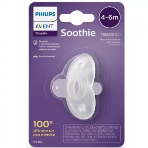 AVENT PPS CHUPETA SOOTHIE 4-6M TAM 1 NEUTRA CH EMB X 1