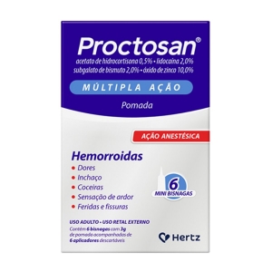 Proctosan Pomada 6 Mini Bisnagas De 3G Cada