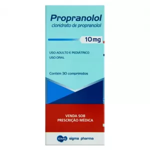 Cloridrato de Propranolol 10mg 30 comprimidos