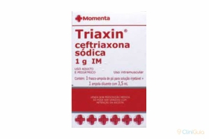 TRIAXIN 1G PO SOLUCÃO INJETAVEL 3,5ML