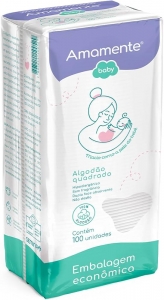 Algodao Amamente Quadrado Baby 100Un