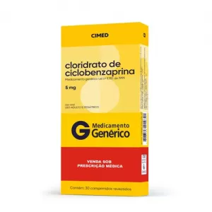 Cloridrato de Ciclobenzaprina Genérico Cimed 5mg 30 comprimidos