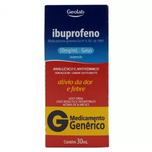 Ibuprofeno Gotas Geolab 50mg/mL, 30ml