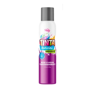 Tinta Spray Temporaria Cabelo My Party Prata 150Ml