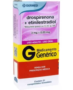 Drospirenona + Etinilestradiol Genérico Germed 3mg + 0,03mg 21 comprimidos