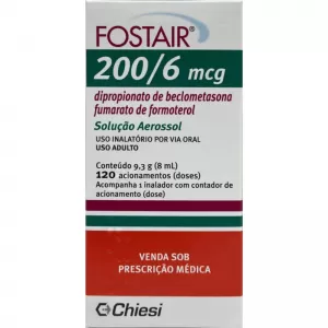 FOSTAIR 200+6MCG SPRAY ORAL COM CONTADOR C/120 DOSES