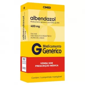 Albendazol Genérico Cimed 400mg 1 comprimido mastigável