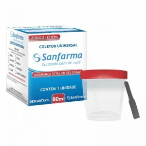 Coletor Esteril 80Ml Sanfarma (S)