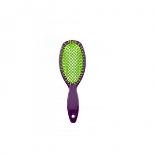 Escova Cabelo Dompel Favo Oval Roxo E Verde