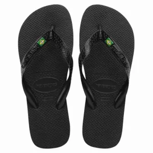Chinelo Tiras Top Brasil Havaianas Preto 39/40 1 Unidade