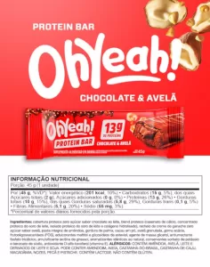 Barra Protein 13G Oh Yeah Chocolate E Avela 45G