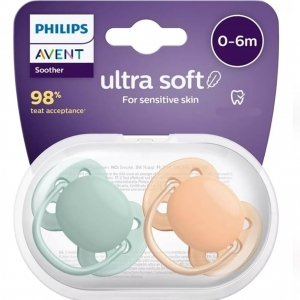 Chup Ultra Soft Dupla 0-6 Deco Laranja E Verdescf09107