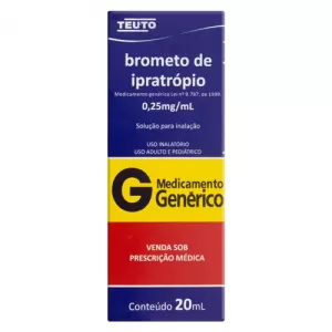 Brometo Ipratrópio Genérico Teuto 0,25mg/ml 20ml