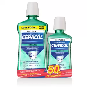 Kit Cepacol Ment Ice 500Ml+250Ml