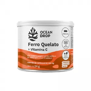 Ferro Quelato+Vitamina C Ocean Drop 60 Capsulas 400Mg