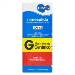 Nimesulida Genérico EMS 100mg 12 comprimidos