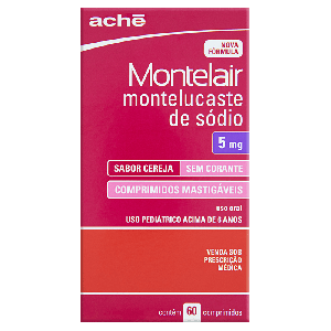 Montelair 5mg 60 comprimidos mastigáveis