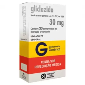 Gliclazida 30mg 30 comprimidos