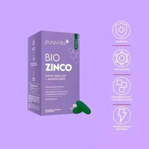 Pura Vida Bio Zinco C30 Cáps Soft Gel