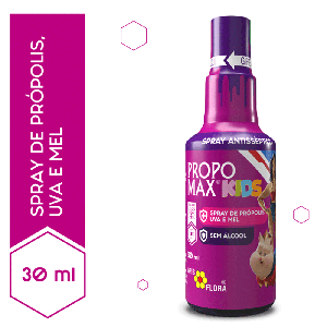 Extrato de Própolis Uva e Mel League of SuperPets Apis Flora Propomax Kids Frasco 30ml Spray