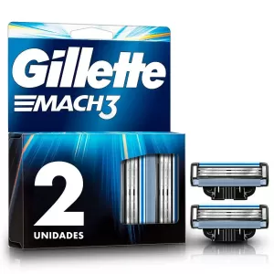 Carga para Aparelho de Barbear Gillette Mach3 2 unidades