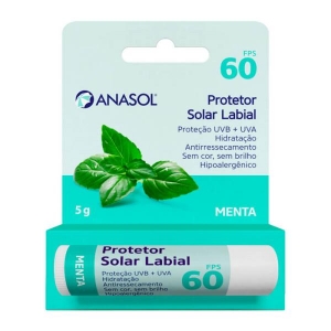 Anasol Protetor Solar Labial Menta FPS60 5g