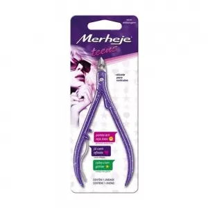 MERHEJE TEENS ALICATE DE CUTICULA VIOLETA x 1
