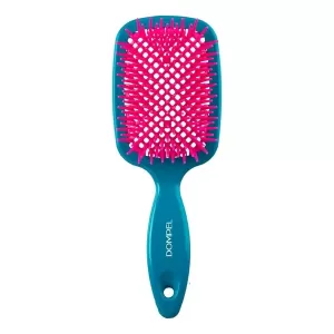Escova De Cabelo Dompel Favo Quadrada Azul E Pink